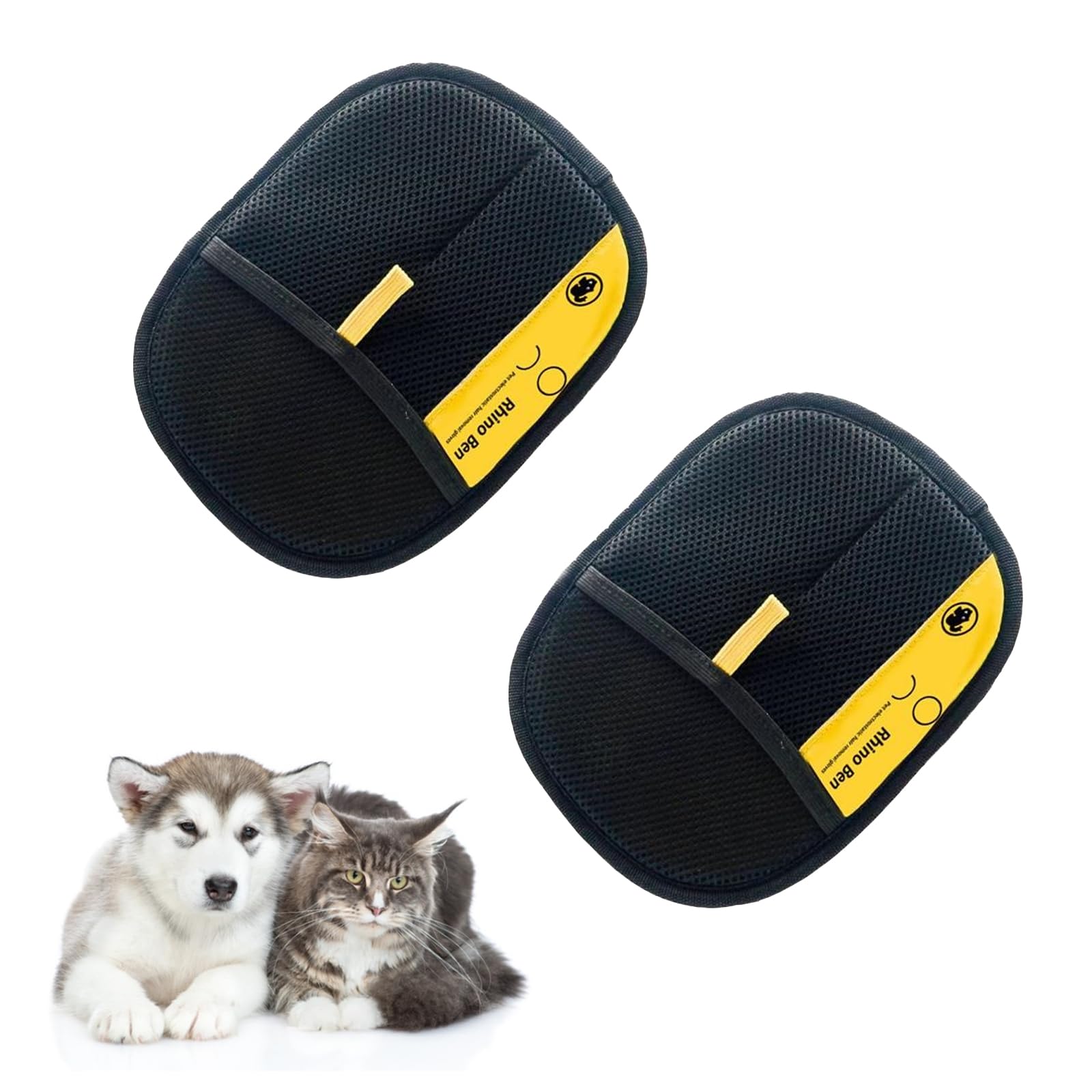 Photo 1 of 2 PCS Pet Hair Removal Glove, 2025 Upgrade Magic Brush Pet Hair, Reusable Cat Dog Grooming Gloves Pet Hair Remover Electrostatic Gloves for Washing, Deshedding, Grooming