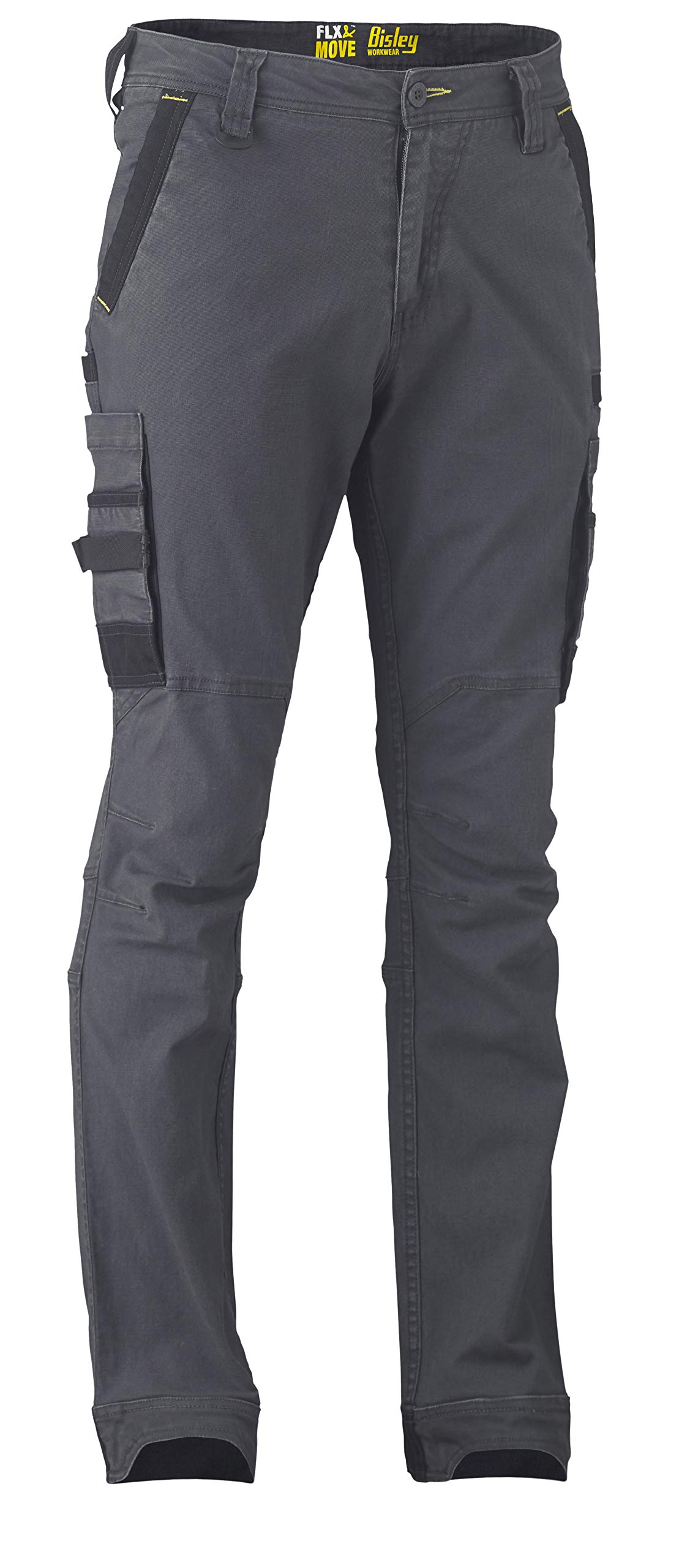 Bisley Workwear UKBPC6331_BCCG Flex & Move Cargo Trousers Stretch Utility - Charcoal, 38R