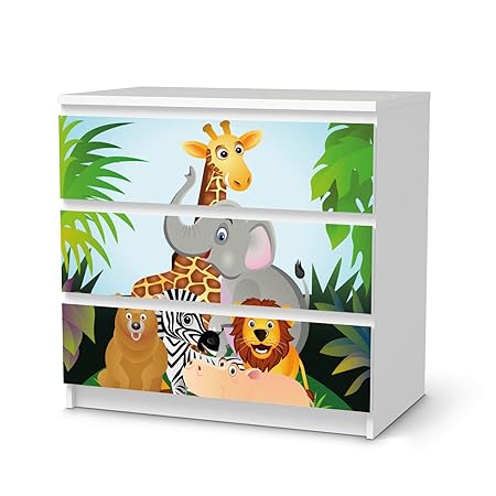 creatisto Möbel-Folie Sticker für IKEA Malm 3 Schubladen I Dekoraufkleber Design Möbelfolie selbstklebend I Zimmer stylen Woh