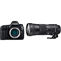 Canon EOS 5D Mark IV 30.4MP Digital SLR Camera Body Only (Black) with Sigma 150-600 mm f/5-6.3 DG OS HSM Lens
