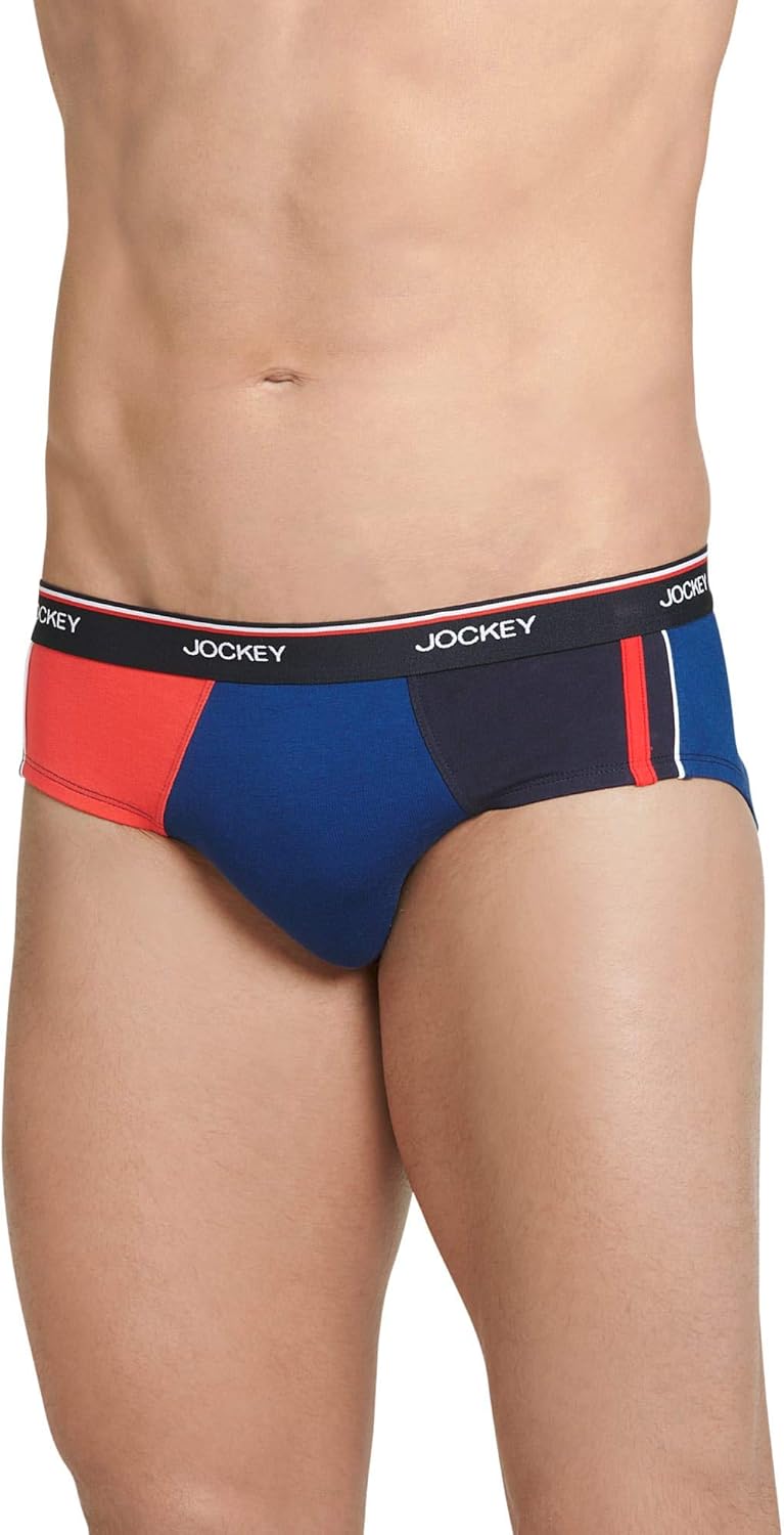Jockey Men's Underwear Pieced Brief, Navy, 2XL at Amazon Men’s Clothing