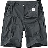 linlon Men's Hiking Cargo Shorts Quick Dry Lightweight Travel Shorts with Pockets for Fishing Camping