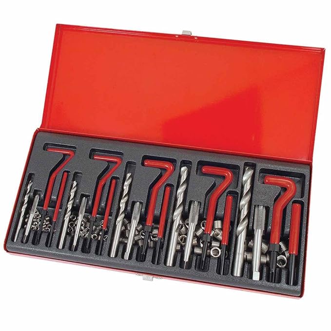 89pc Professional Thread Repair Rethread Kit Restoring Damaged Threads