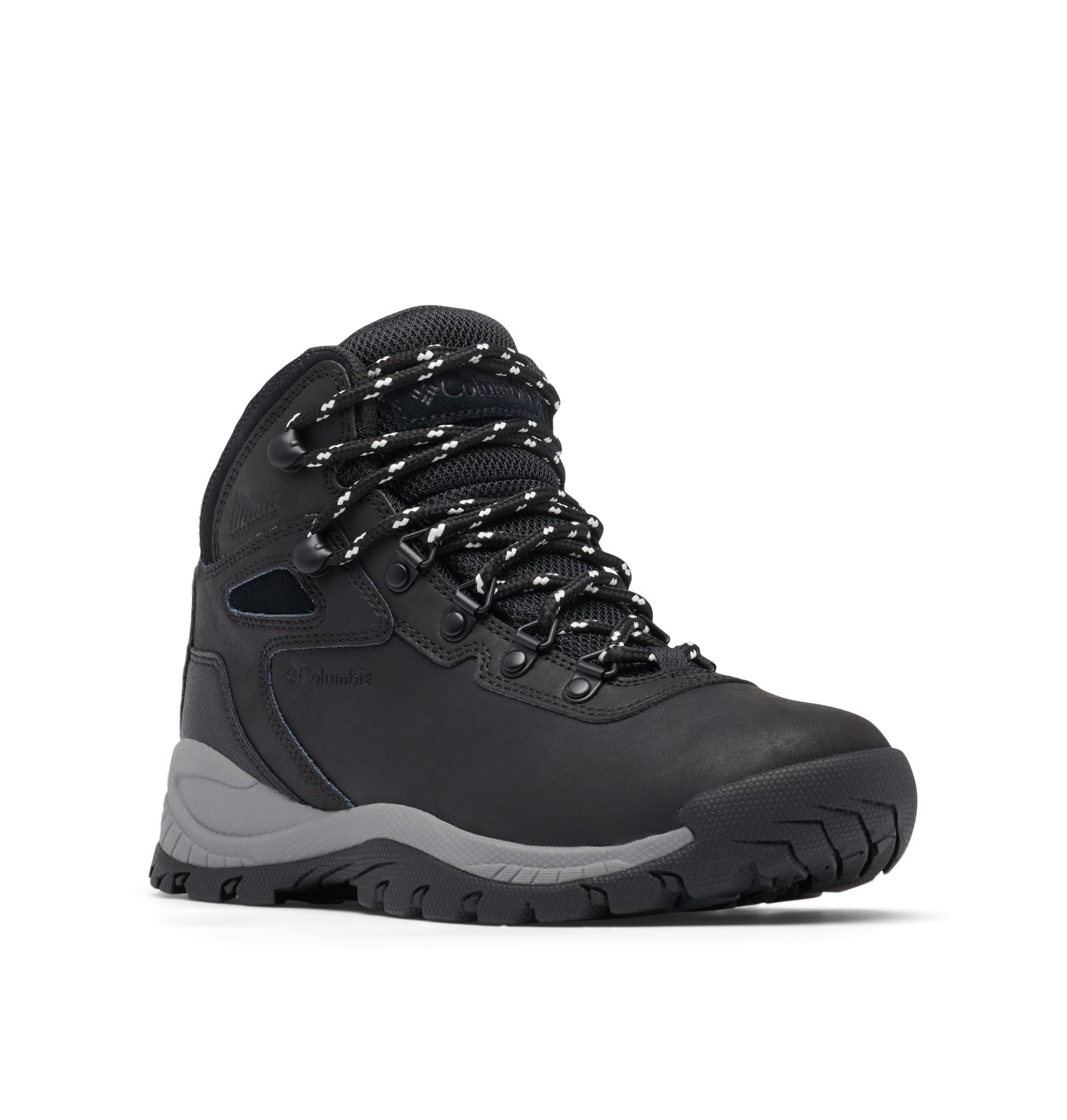 Columbia Womens Newton Ridge Lightweight Waterproof Hiking Boot, Black/Chalk, 10.5 Image