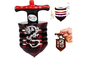 Toupies pour enfants, toupie lumineuse avec musique, rotation de 35 secondes, lumières colorées, jouet amusant pour fête d'an