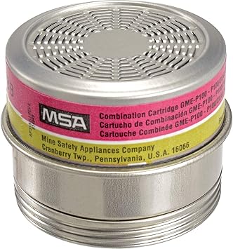 Msa 8151 Comfo174 Combo Cartridges Multi Gas Gme P100 6 Pk Safety Respirator Cartridges And Filters Amazon Com
