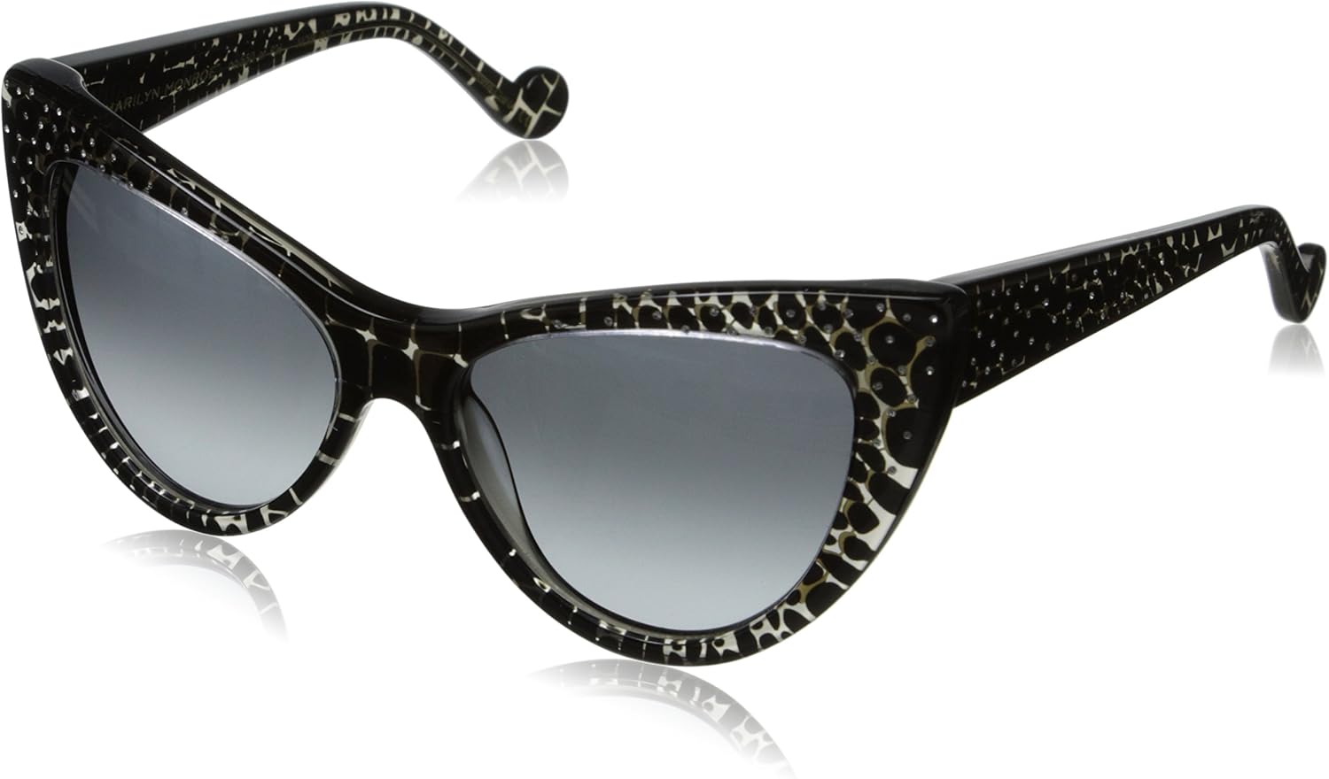 Marilyn Monroe Women's The Marilyn Cateye Sunglasses, Onyx Clothing