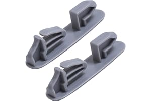 BlueStars Ultra Durable 8565925 Dish Rack Stop Clip Replacement Part Exact Fit For Whirlpool & Kenmore Dishwashers - Replaces WP8565925 8524581 8270105 - PACK OF 2