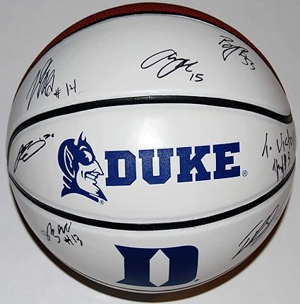 duke autographed basketball