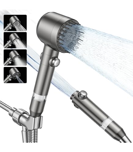 5 Mode Shower Head SANISANO High Pressure Filtered Shower Head With ...