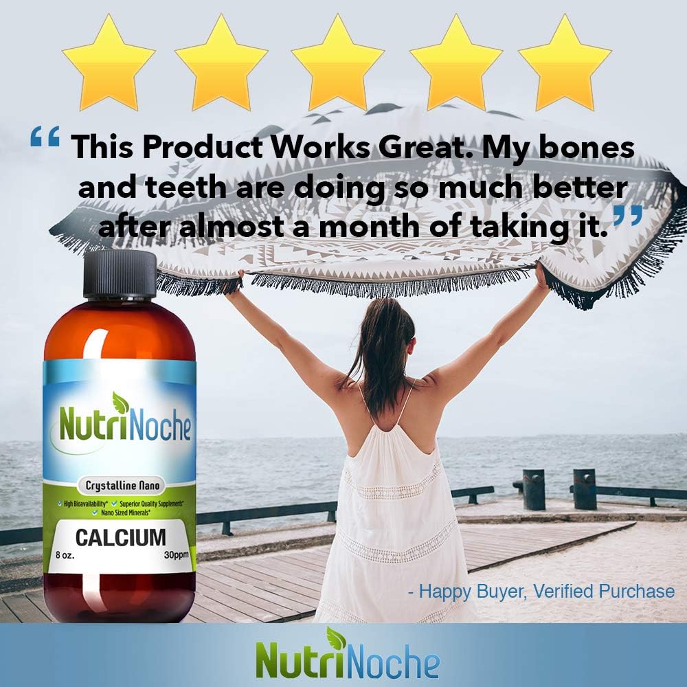 NutriNoche Liquid Calcium Supplement - 30 PPM of Colloidal Liquid Calcium - Best Calcium Supplement: Health & Personal Care