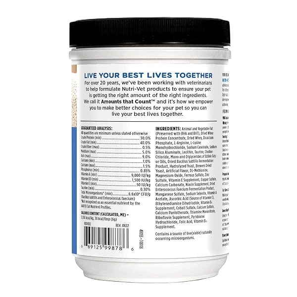 NUTRI-VET MILK REPLACER FOR KITTENS, POWDERED MILK, KITTEN ESSENTIALS, CAT CARE, VETERINARIAN RECOMMENDED CAT ESSENTIALS, WHELPING SUPPLIES, NURSING SUPPLIES, 12OZ