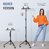 CAHAYA Universal Projector Stand with Adjustable Height & Wheels view 2