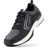 FitVille Tennis Shoes for Men Pickleball Shoes Sneakers | Court Racquetball Athletic Shoes for Racquet Sport | Wide Toe Box & Arch Support