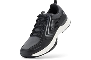 FitVille Tennis Shoes for Men Pickleball Shoes Sneakers | Court Racquetball Athletic Shoes for Racquet Sport | Wide Toe Box & Arch Support