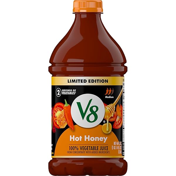 V8 HOT HONEY 100% VEGETABLE JUICE, 46 FL...