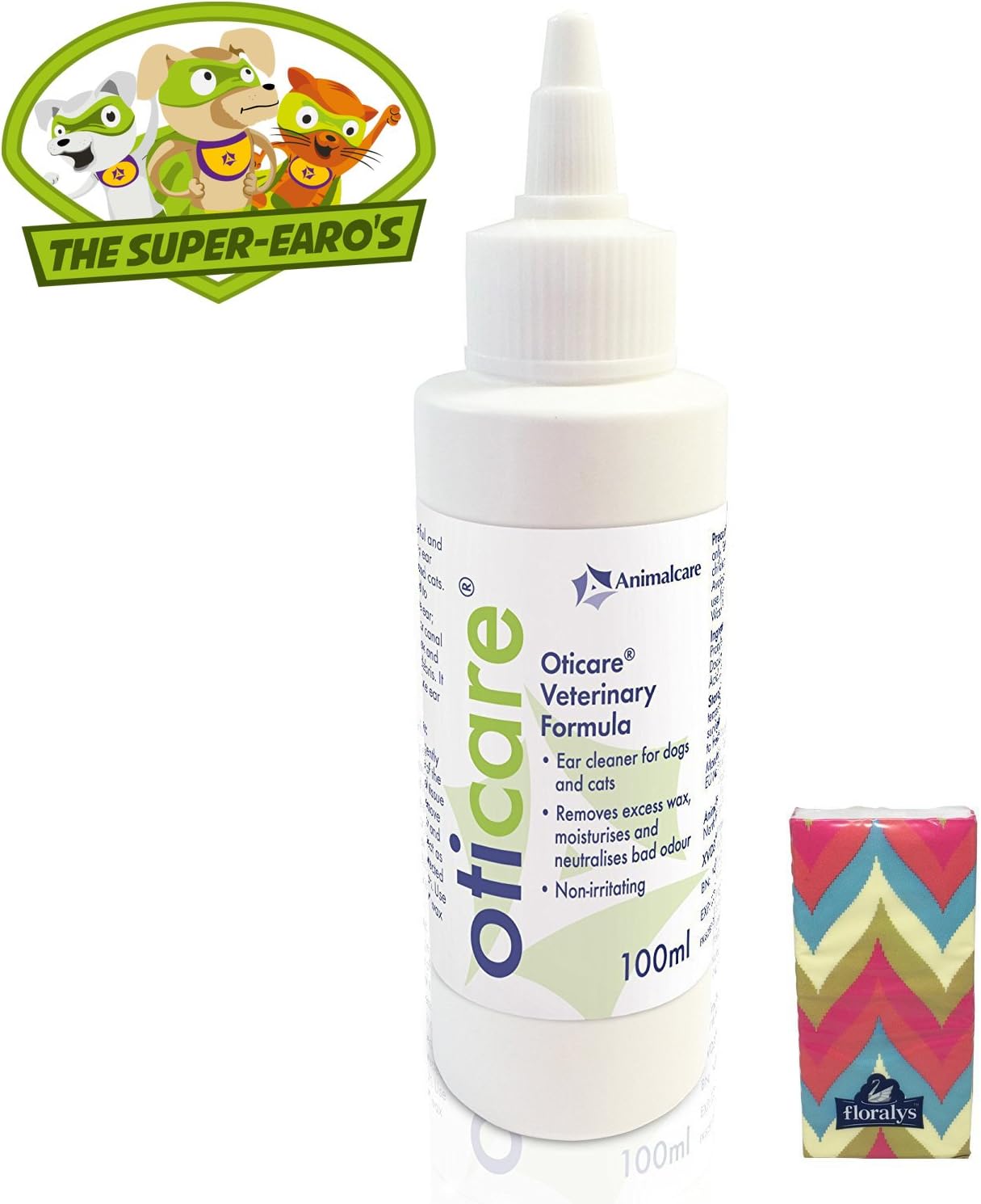 Dog Ear Cleaner, Oticare 100ml Nonirritating Pet Ear Cleaning