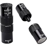 GSE Billiard Pool Cue Tip Tool, Scuffer/Shaper/Aerator/Joint Protector Tool | Pool Cue Tips Replacement Kit, Billiard Cue Stick Tip Repair Tool, Billiard Pool Cue Accessories Tool