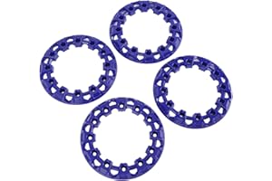 Fabater 4 Pack 6 Inch ATV Wheel Hub Trim Protectors, Decorative Rim Protector for Go Kart, Durable ABS Material, Easy Install