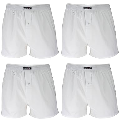 REMIXX Herren Baumwolle Boxershorts Retroshorts, 4er Pack