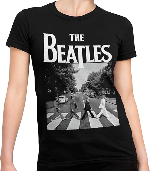 The Beatles 'Abbey Road' Band TShirt (Ladies Fitted 2XL) Black Buy