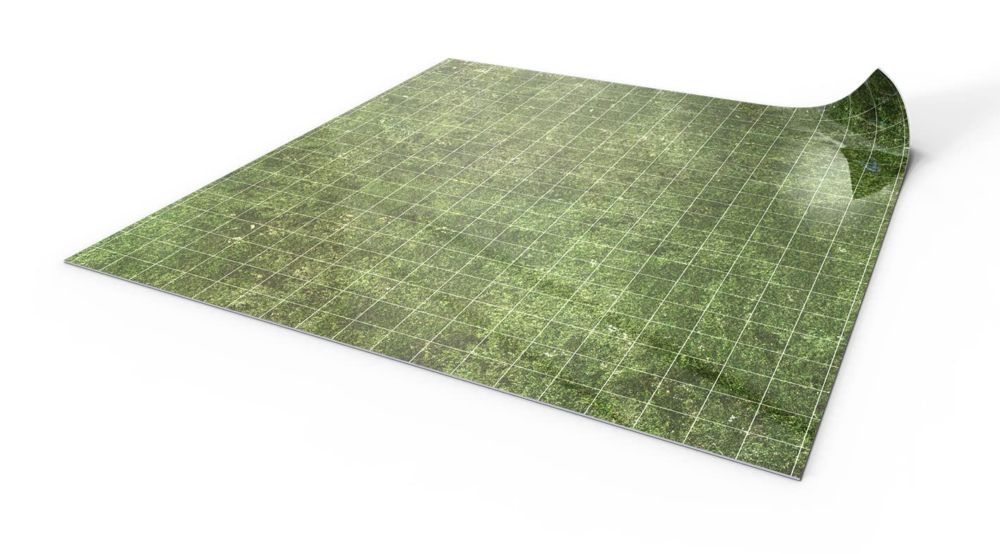 PLAYMATS RPG Dry Extinguishing Mat 50 x 50 – Grass (Square)