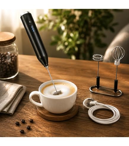 Mini Mixer Portátil USB Recarregável 13000RPM 3 Velocidades