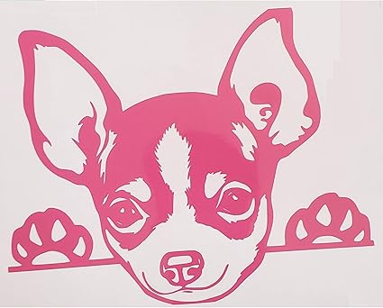 Amazon Com Peeking Chihuahua Sticker Decal Apple Head Short