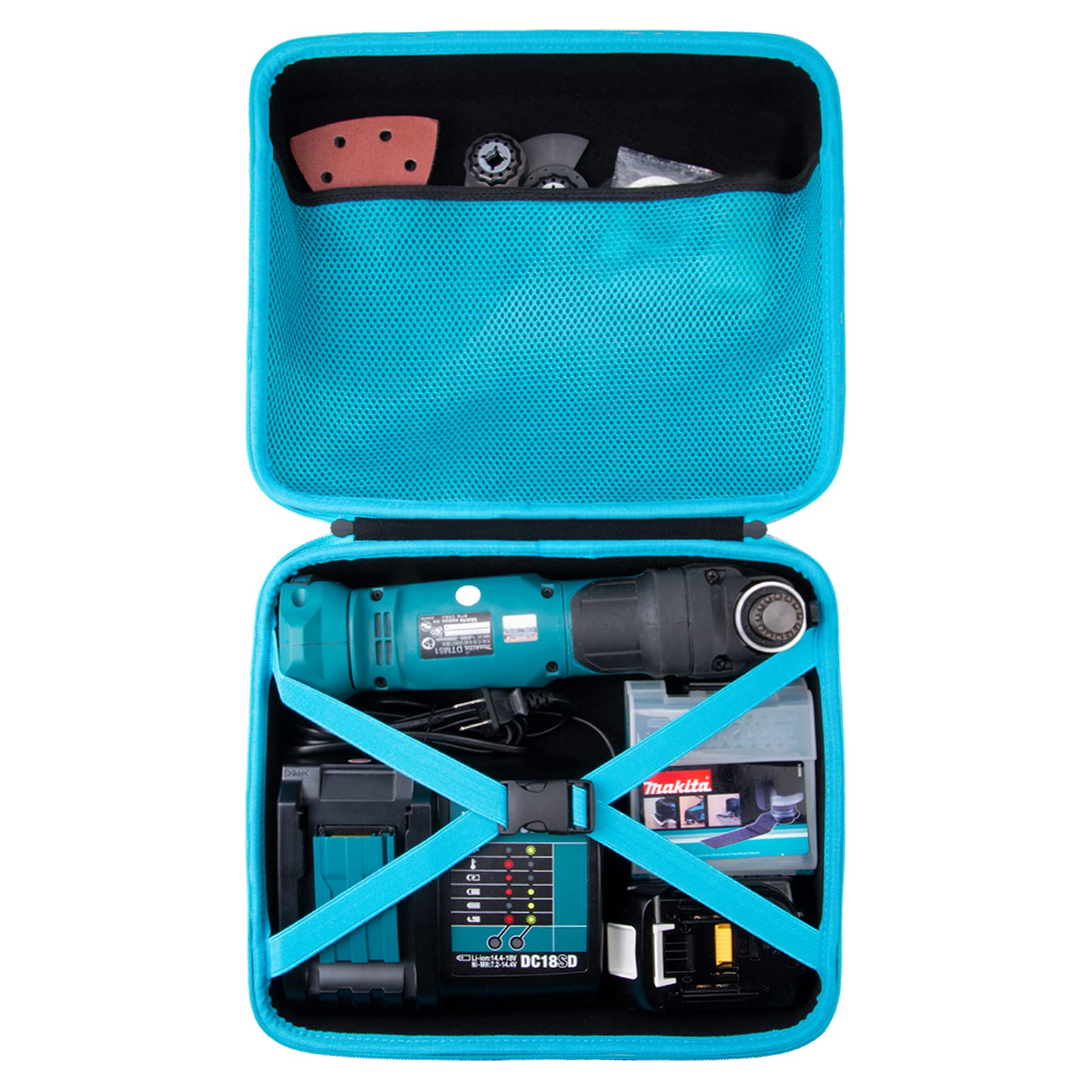 Aenllosi Hard Carrying Case for Makita DTM51Z/DTM50Z 18v Li-Ion Multi-Tool LXT Inflator(Case Only)