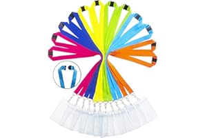 Breakaway Lanyards with ID Badge Holder&Breakaway Clasp Neck Strap for Schools, Cruise, Office, Kids (Assorted 6, 12 Pack)