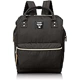 Anello Polyester Canvas Backpacks Japan import (Black)