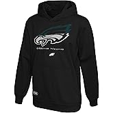Outerstuff NFL Philadelphia Eagles Black Kids Youth 8-20 Official Licensed Touchdown Performance Primary Logo Pullover Hoodie
