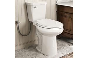Tall Toilet 21 Inch, Los Flexi Comfort Elongated 21" High Toilets For Seniors, Two-Piece Extra Tall Toilet for Bathroom, 1.28 GPF Single Flush, Soft-Closing Seat, 12-Inch Rough-In
