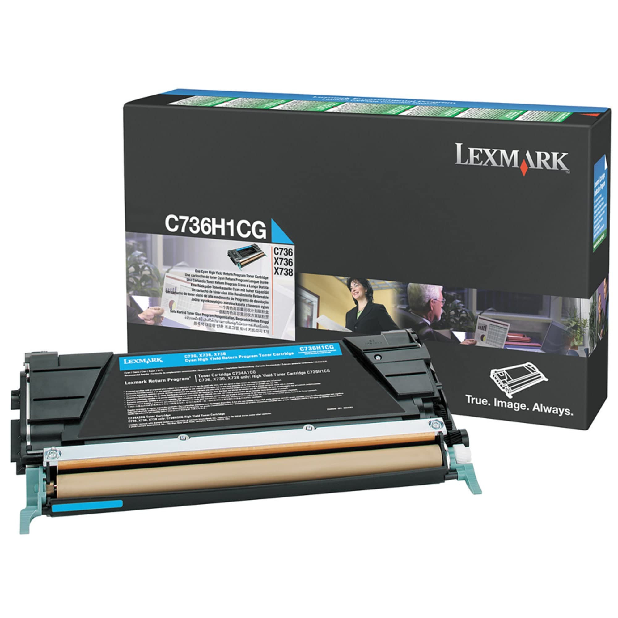 AmazonUk/MG1AT Lexmark C736H1CG Laser Toner for C736 - Cyan