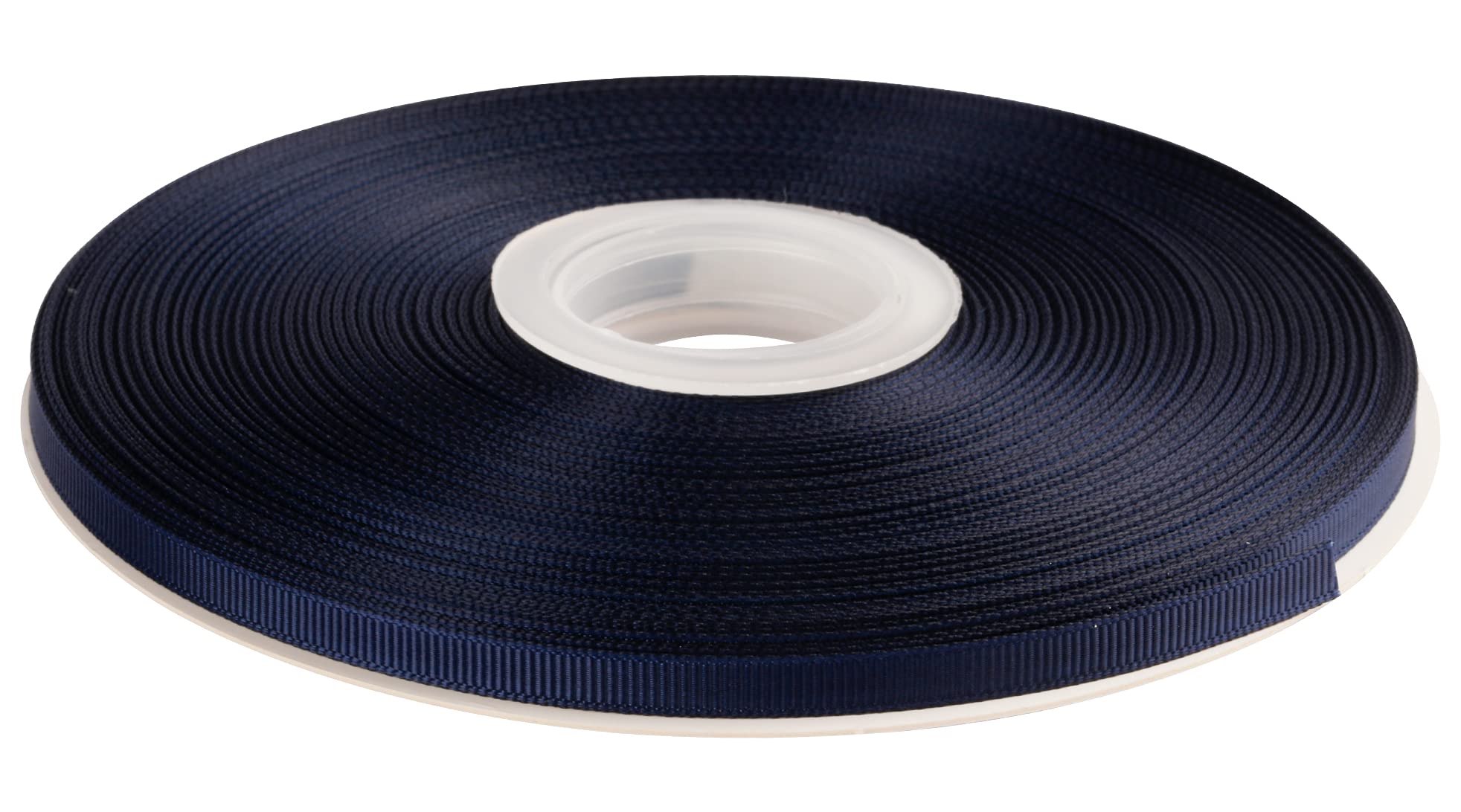 AVANAVA 6mm Wide Grosgrain Ribbon - 45 Meters, Ideal for Gift Wrapping, Hair Bows, Home Decor, Flower Arrangement (370-Navy)