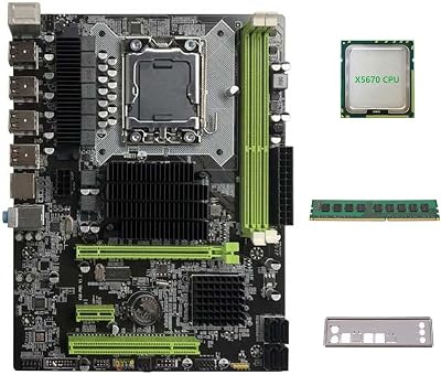Lodokdre X58 Motherboard LGA1366 XEON X5650 X5670 CPU DDR3 4GB 1066MHz RAM