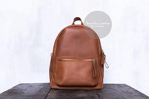 mens leather backpack amazon