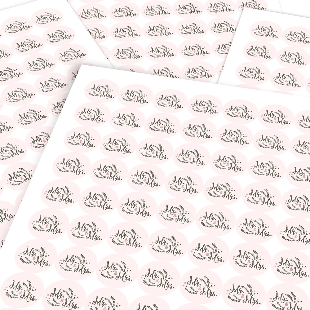 Graphic Flavour Mr And Mrs Wedding Reward Sticker Labels Children Parents 6 Stickers 9 5cm Teachers Home Kitchen Arts Crafts Psp Co Ir