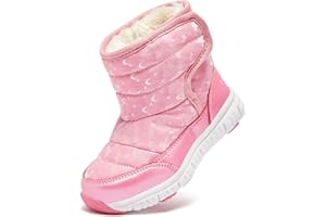 HOBIBEAR Toddler Snow Boots for Boys Girls Kids Outdoor Winter Shoes (Toddler/Little Kid)
