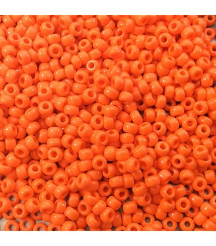 Cuentas Sueltas De Joyería Naranjas Redondos Hilo De 15 Pulgadas - Cuentas Redondas De Vidrio Esmerilado Cuentas Rocaille Mate Salmón