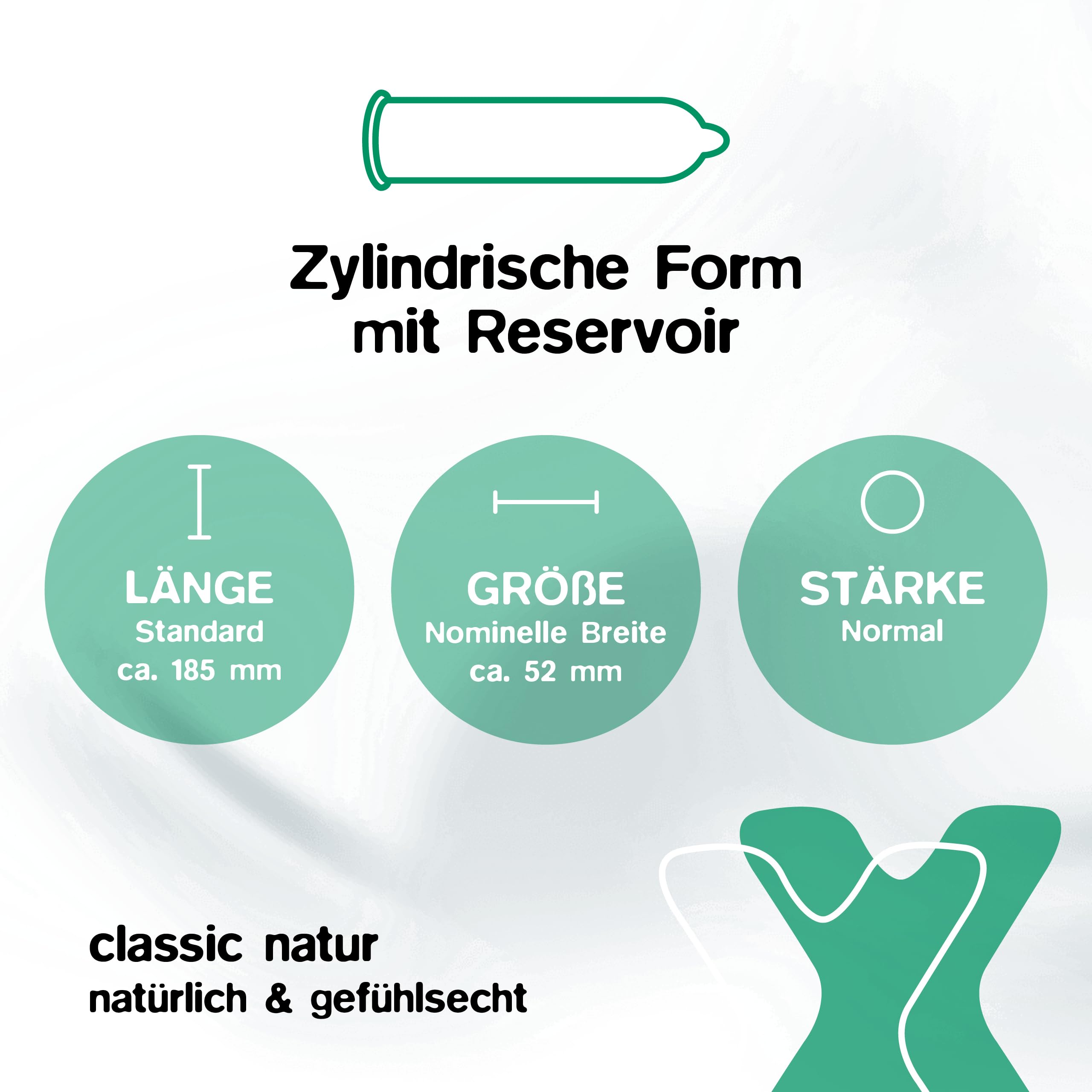 chaps Kondome classic natur, natürlich & gefühlsecht, transparent - für ein sinnliches Vergnügen, Made in Germany , 24 Stück (1er Pack) 3