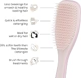 Tangle Teezer Fine and Fragile Detangler Pink Dust Two-Tier Teeth view 5