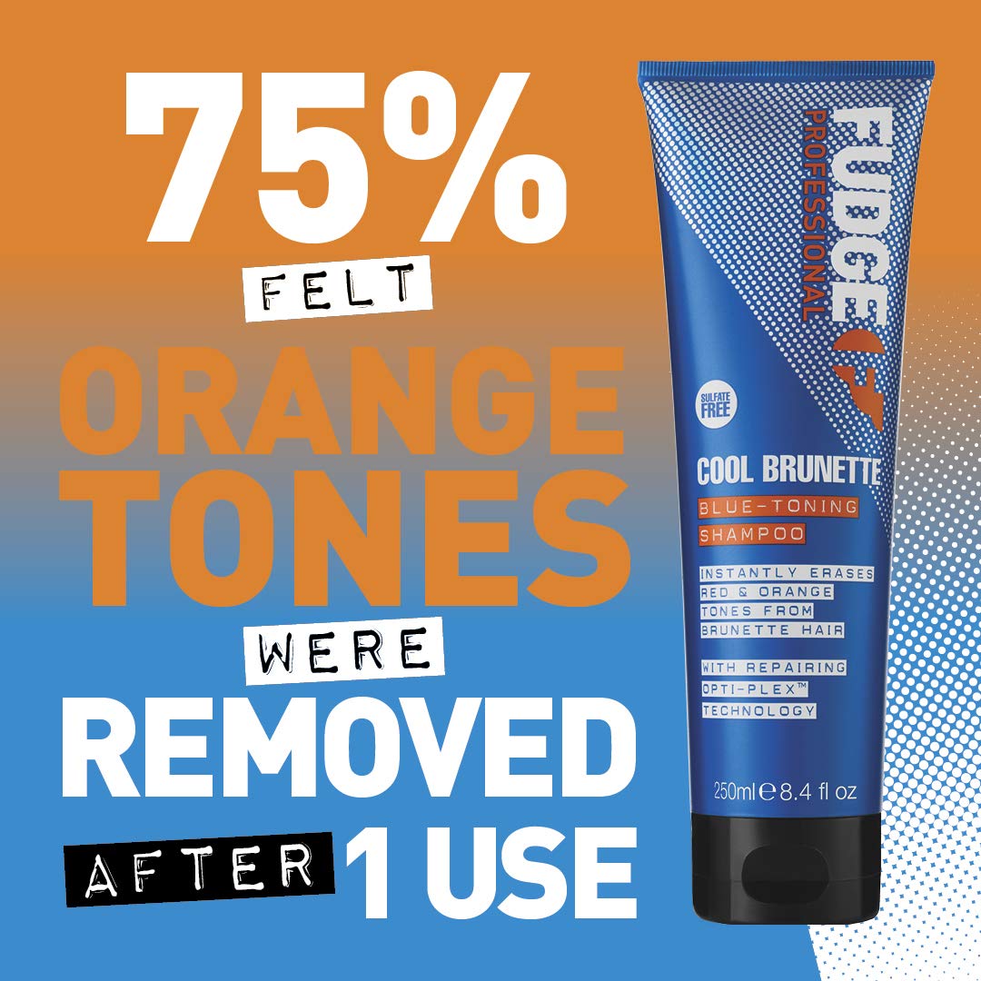 Fudge Cool Brunette Blue Toning Shampoo 250ml