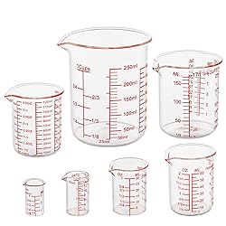 High Borosilicate Glass Measuring Cup Set-V-Shaped