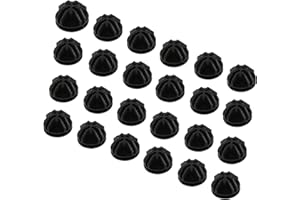 C&AHOME 24 pcs Wire Cube Plastic Connectors for Cube Storage Modular Closet Organizer and Metal Grid Shelving Unit Black