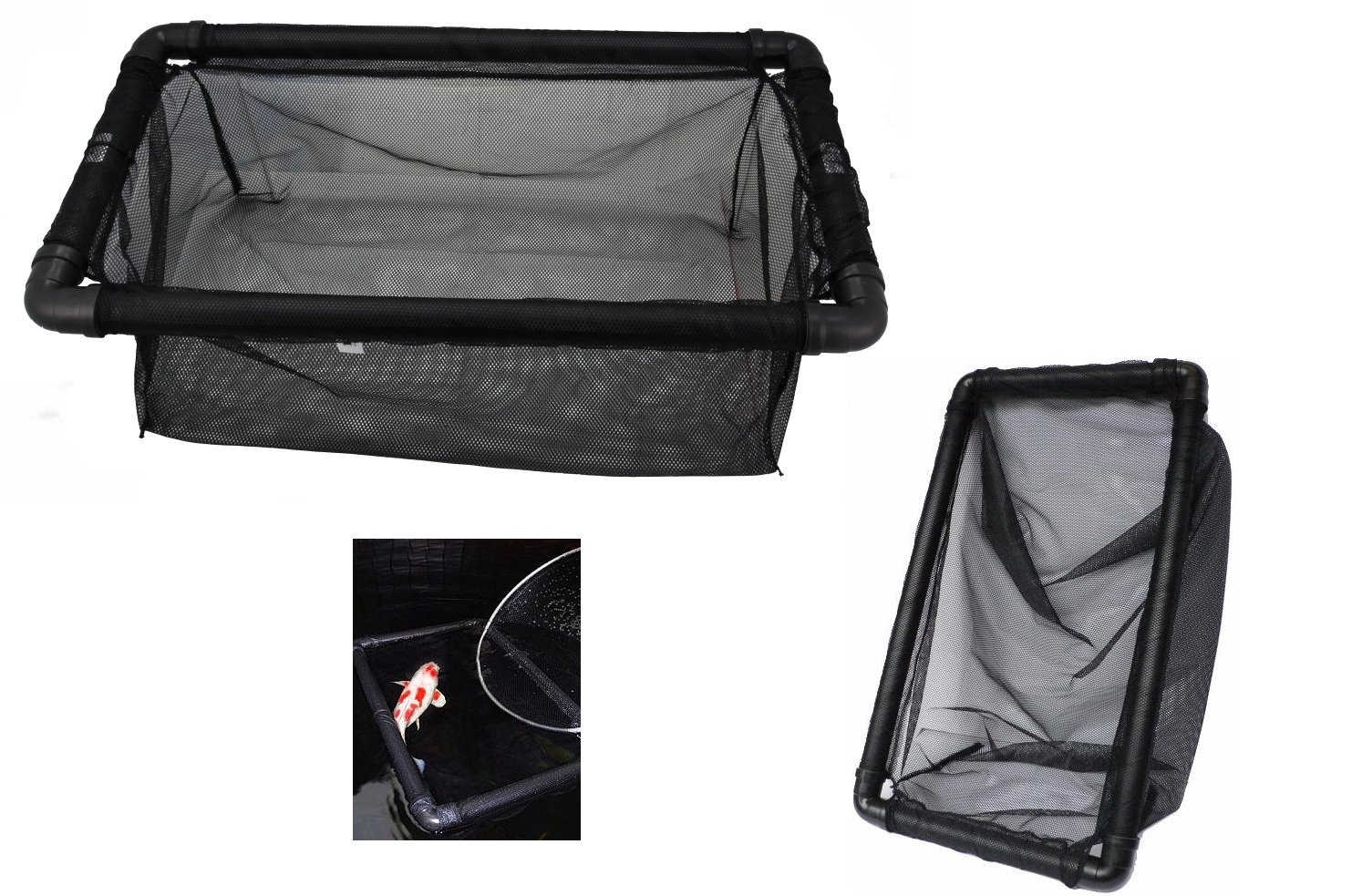 Koi Net Supplies (KNS) Floating Inspection Net 80 x 40 x 30 cm Black