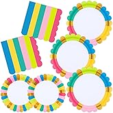 ECOHOLA Birthday Party Supplies Disposable 9" Dinner Plates 7" Dessert Plates 6.5" Luncheon Napkins for Birthday Garden Party Afternoon Teas Baby Shower Wedding, Scalloped Edge, Serve 24