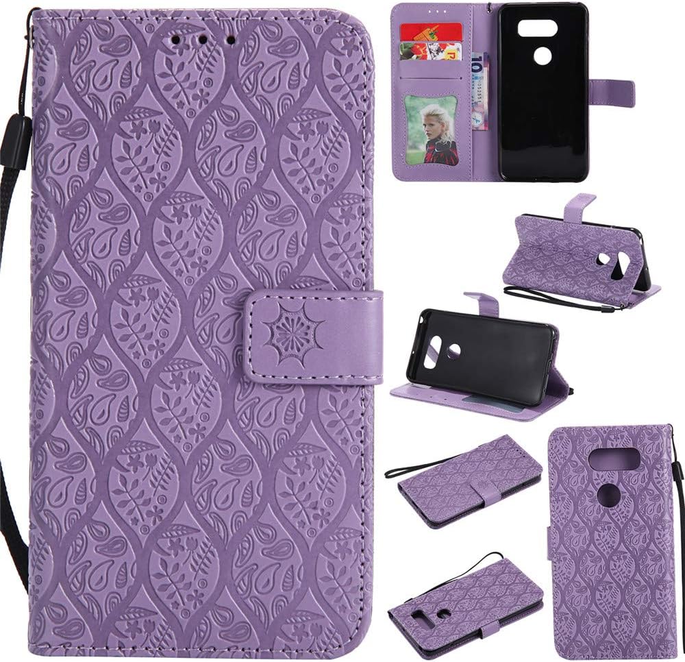 Best Lg V35 Thinq Wallet With Magnetic Phone Case