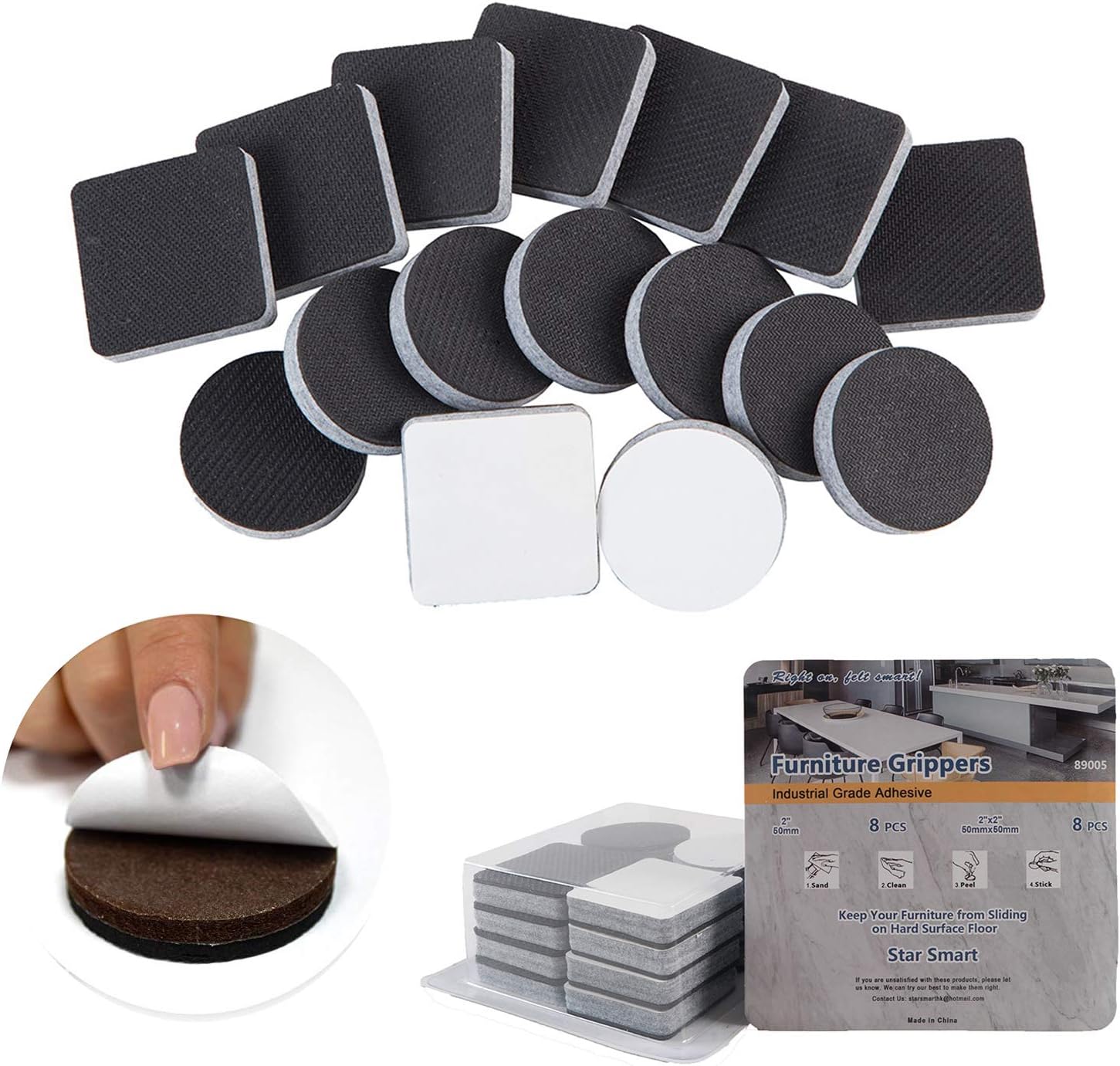 Non Slip Furniture Pads 16 Pcs 2 Anti Skid Furniture Pads Stopper