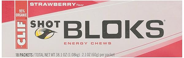 CLIF SHOT GEL STRAWBERRY, 2.1 OZ